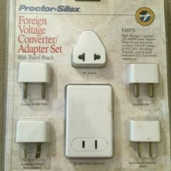 Bargainwizz Proctor Silex Foreign Voltage Converter / Adapter Set Travel