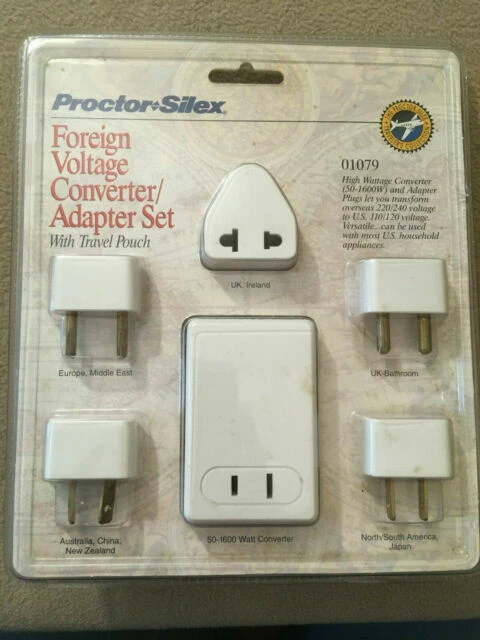 Brand new π₯ Bargainwizz Proctor Silex Foreign Voltage Converter / Adapter Set Travel π 3 Bargainwizz Proctor Silex Foreign Voltage Converter / Adapter Set Travel