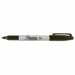 Bargainwizz Sharpie Permanent Marker Fine Point Black - 5 Count Office Supplies