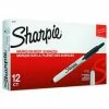 Bargainwizz Retractable Permanent Marker, Fine Point, Black
