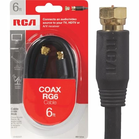 Best Sale ๐ Bargainwizz RCA VH606R 6' RG6 Black Coax Cable Electronics, Computer & Office ๐ 3 Bargainwizz RCA VH606R 6' RG6 Black Coax Cable Electronics, Computer & Office