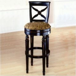 Bargainwizz Normandy Wood Swivel Counter Stools