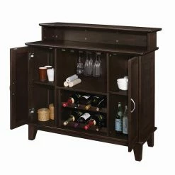 Bargainwizz Coster Walnut Vintage Wine Rack