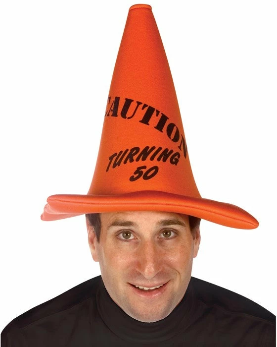 Wholesale π Bargainwizz Caution Turning 50 Cone Hat βοΈ 3 Bargainwizz Caution Turning 50 Cone Hat
