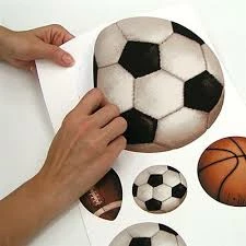 Bargainwizz Sport Balls Football Wall Applique Sticker Decal Border Home & Garden