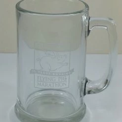 Bargainwizz Flying Pig Marathon Glass Mug