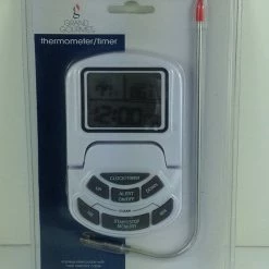 Bargainwizz Grand Gourmet Kitchen Bbq Grill Meat Oven Cooking Thermometer/timer Sealed