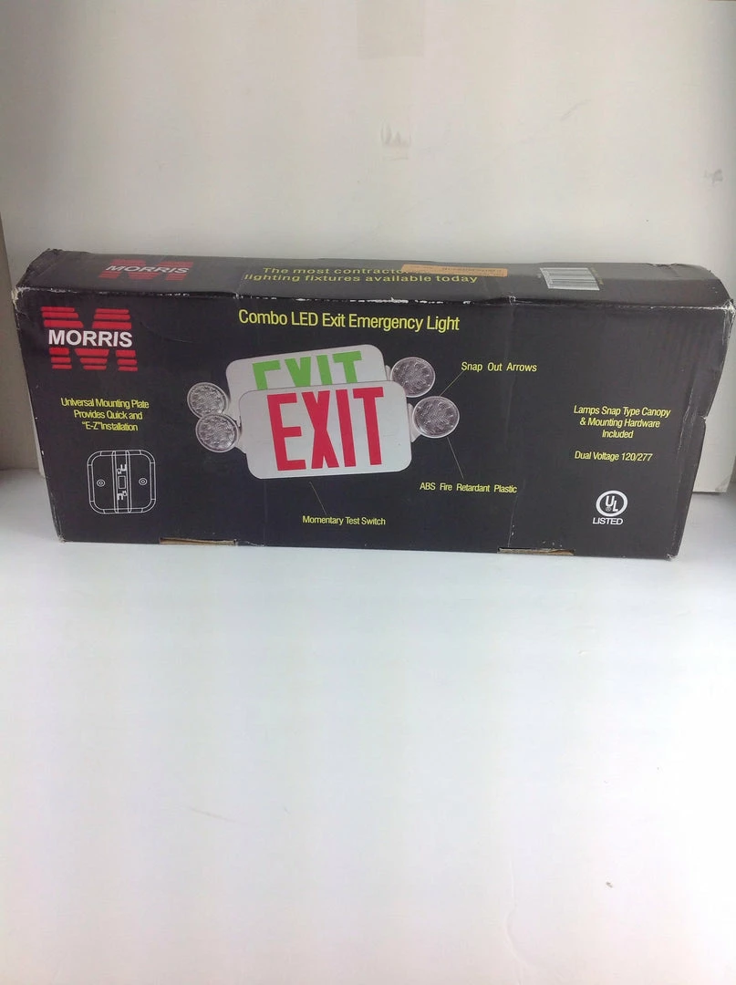 Best reviews of π Bargainwizz Lighting Morris Products 73040 Combo Led Exit Emergency Light, Standard Type, Red Led π 4 Bargainwizz Lighting Morris Products 73040 Combo Led Exit Emergency Light, Standard Type, Red Led