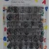 Bargainwizz Wilton Fondant Alphabet Number Cookie Cutter Cut Outs, Set Of 37