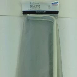 Bargainwizz Mainstays 28-48 In. Basic Adjustable Curtain Rod, 3 In, White Home Decor